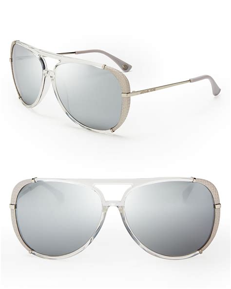 michael kors crystal aviator sunglasses